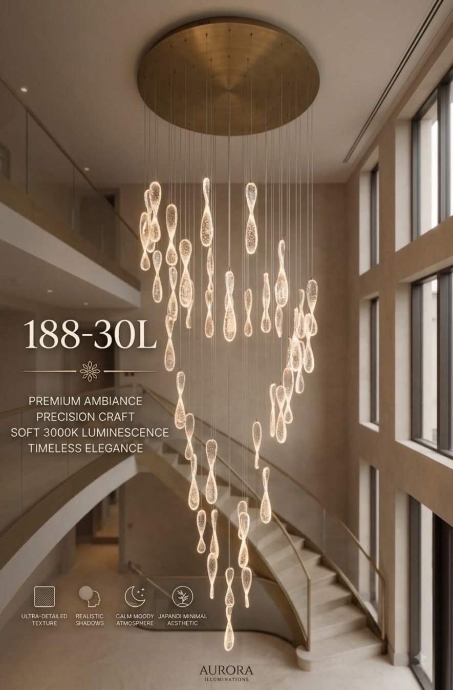 188-30L Cascade Chandelier